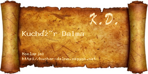 Kuchár Dalma névjegykártya
